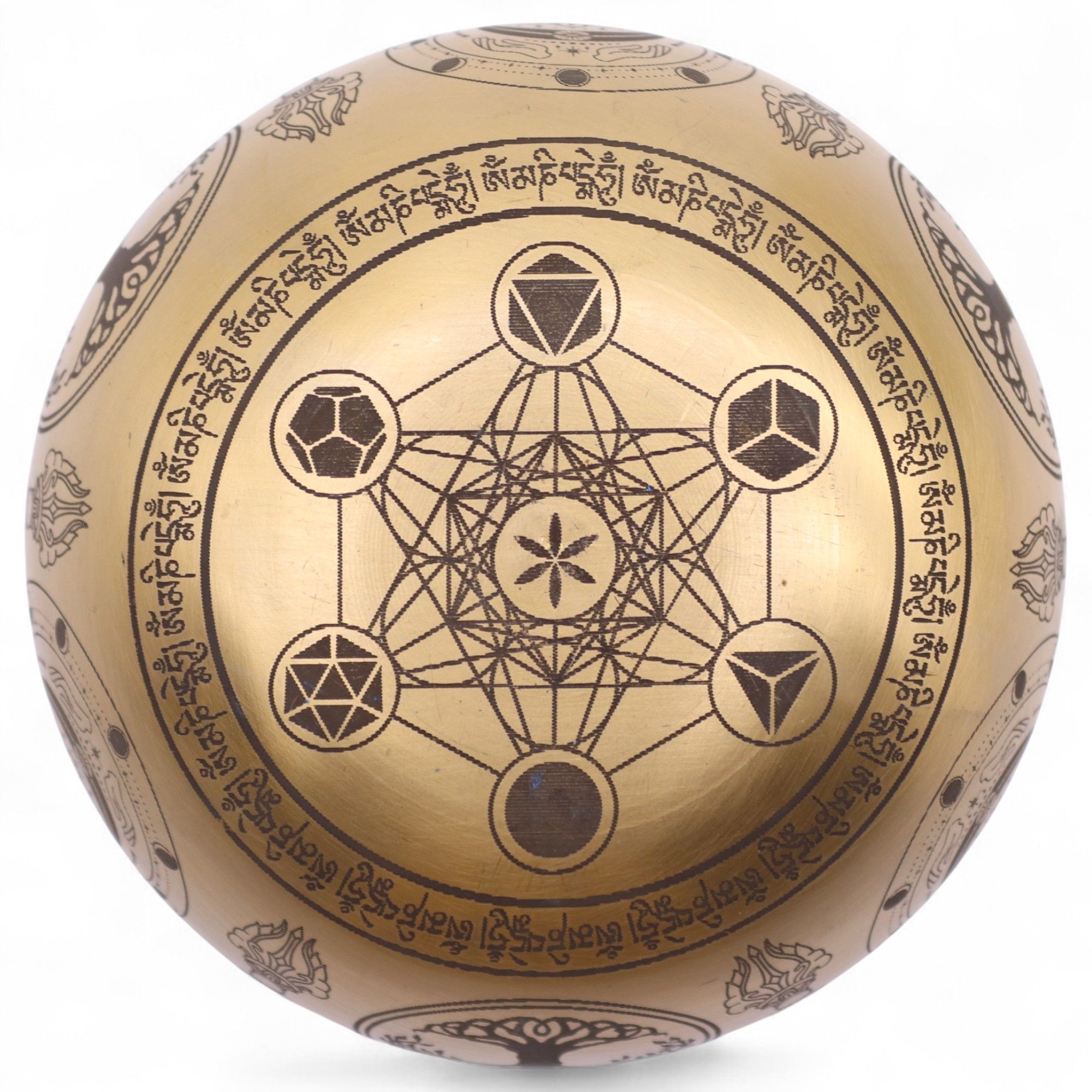 Pure Brass Etched Buddha - Set of 4 - Approx 3.85kg - Image 6