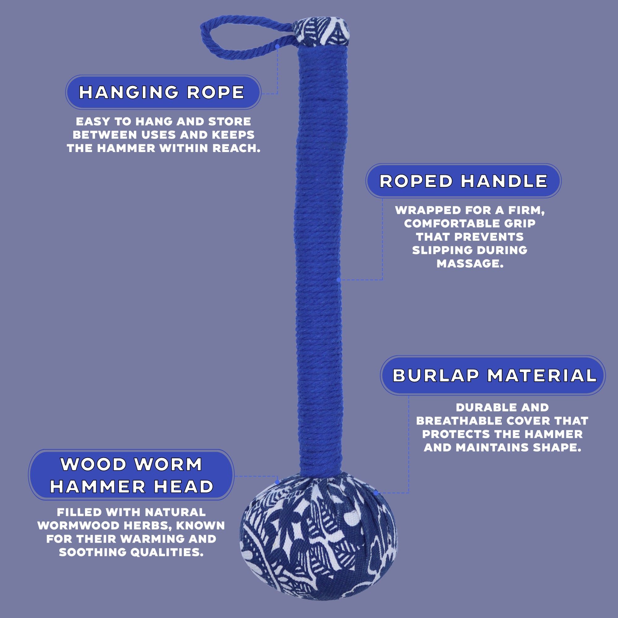 Wormwood Massage Hammer - Blue - Image 9