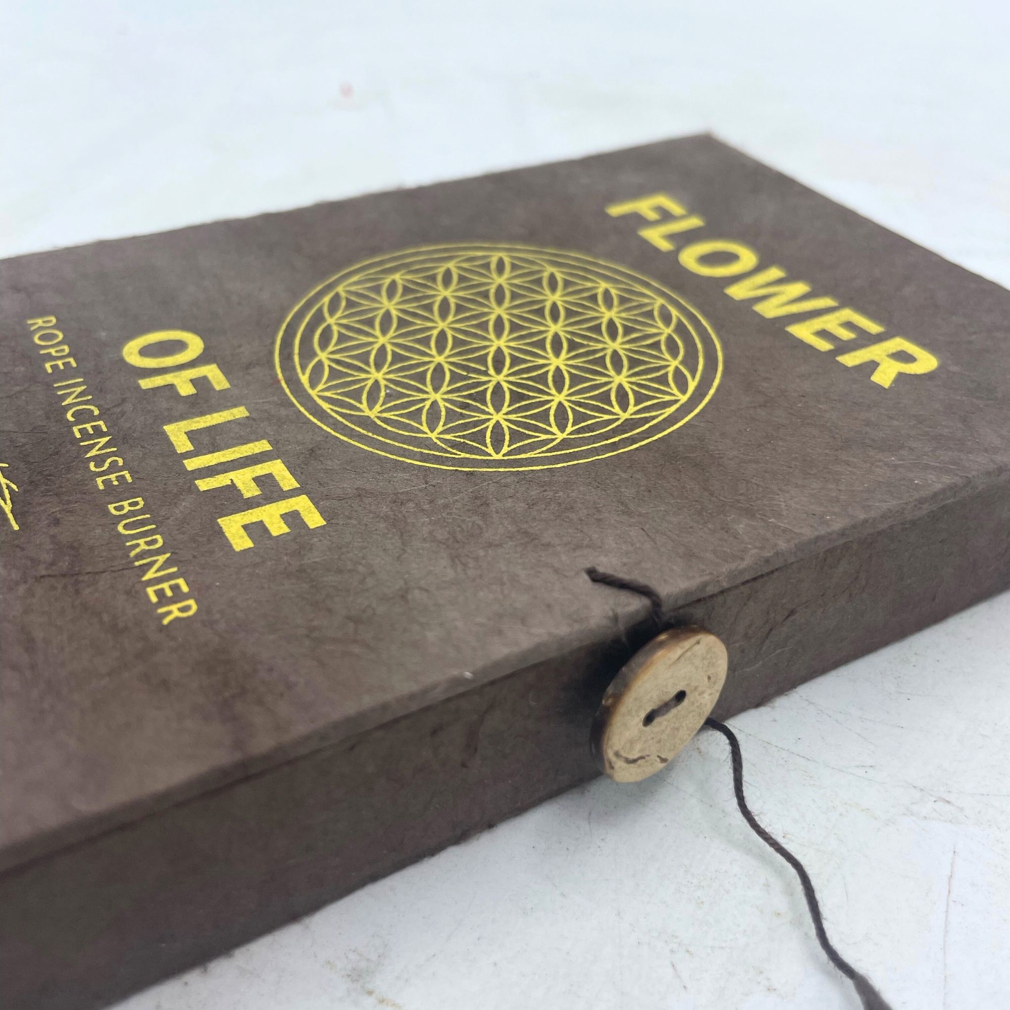 Rope Incense and Silver Plated Holder Set - Flower of Life - Made in NEPAL - Image 4