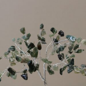 Gemstone Tree with Orgonite Base - 80 Stone - Moss Agate