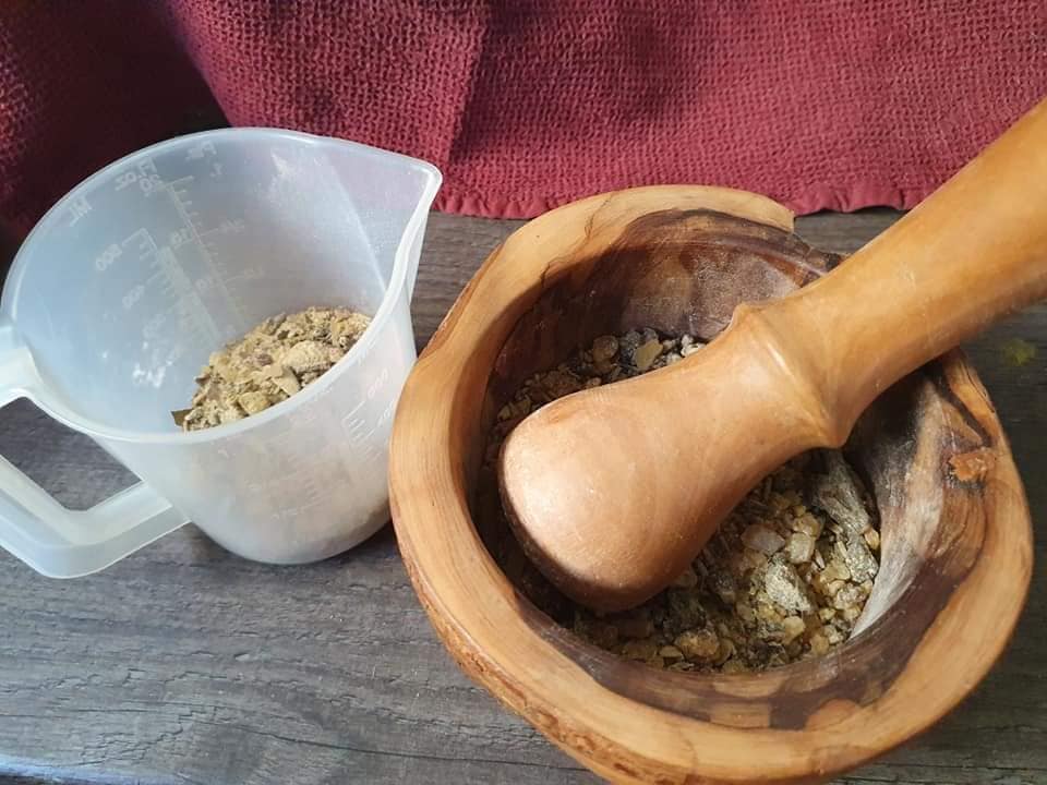 handmade healing incense blend