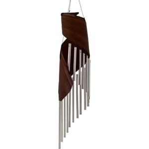 Coconut Leaf Wind Chimes - Chocolate Colour