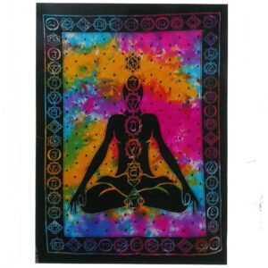Cotton Wall Art / Throw - Chakra Buddha