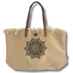 Natural Tote Bag - Flower of Life