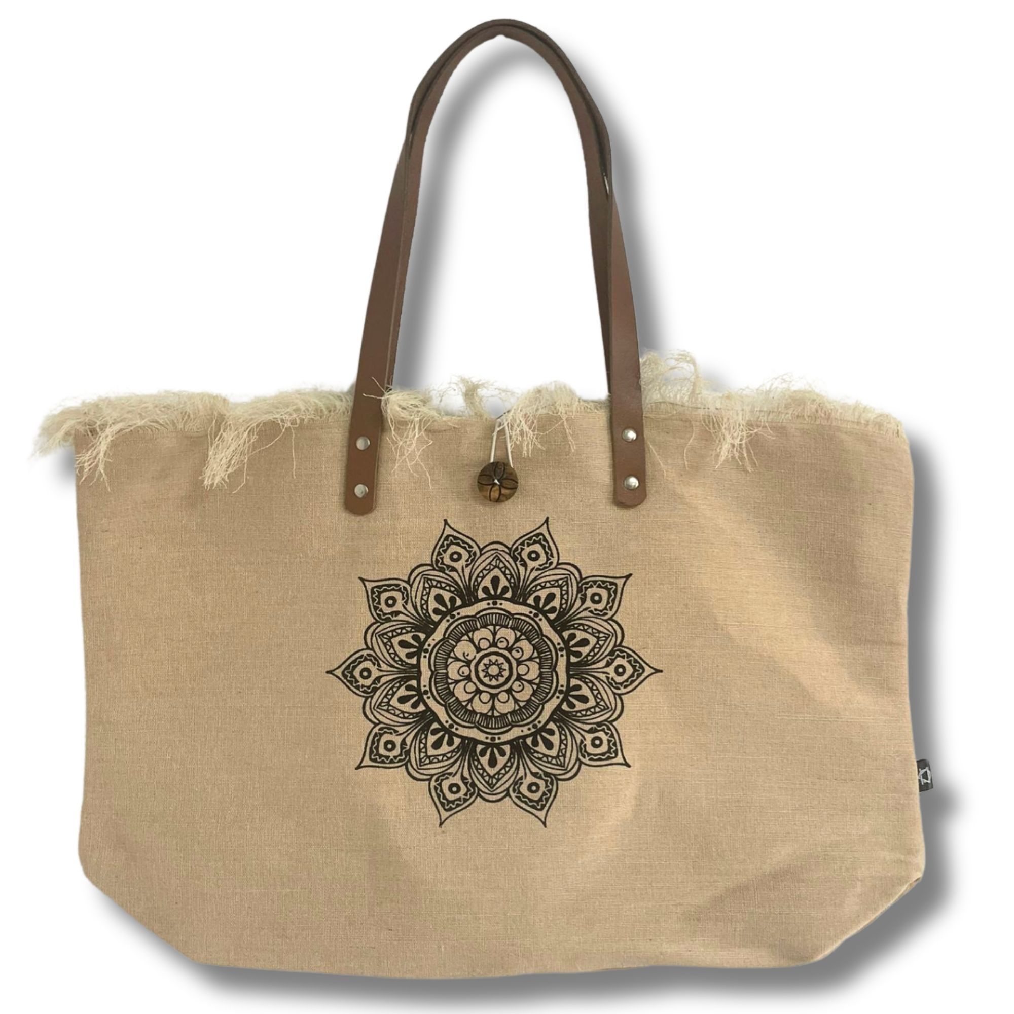 Natural Tote Bag - Flower of Life