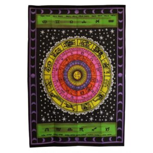Cotton Wall Art / Throw - Zodiac Colourful