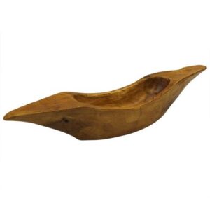 Greek Style Teak Wooden Bowl - aprox 45cm