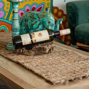 Water Hyacinth Table Runner - Robusta with Fringe - 150cm
