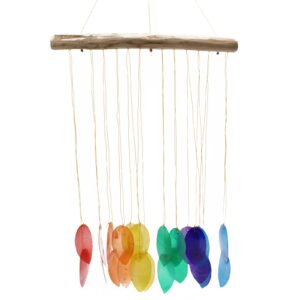 Rainbow Wind Chime - Large Leaf