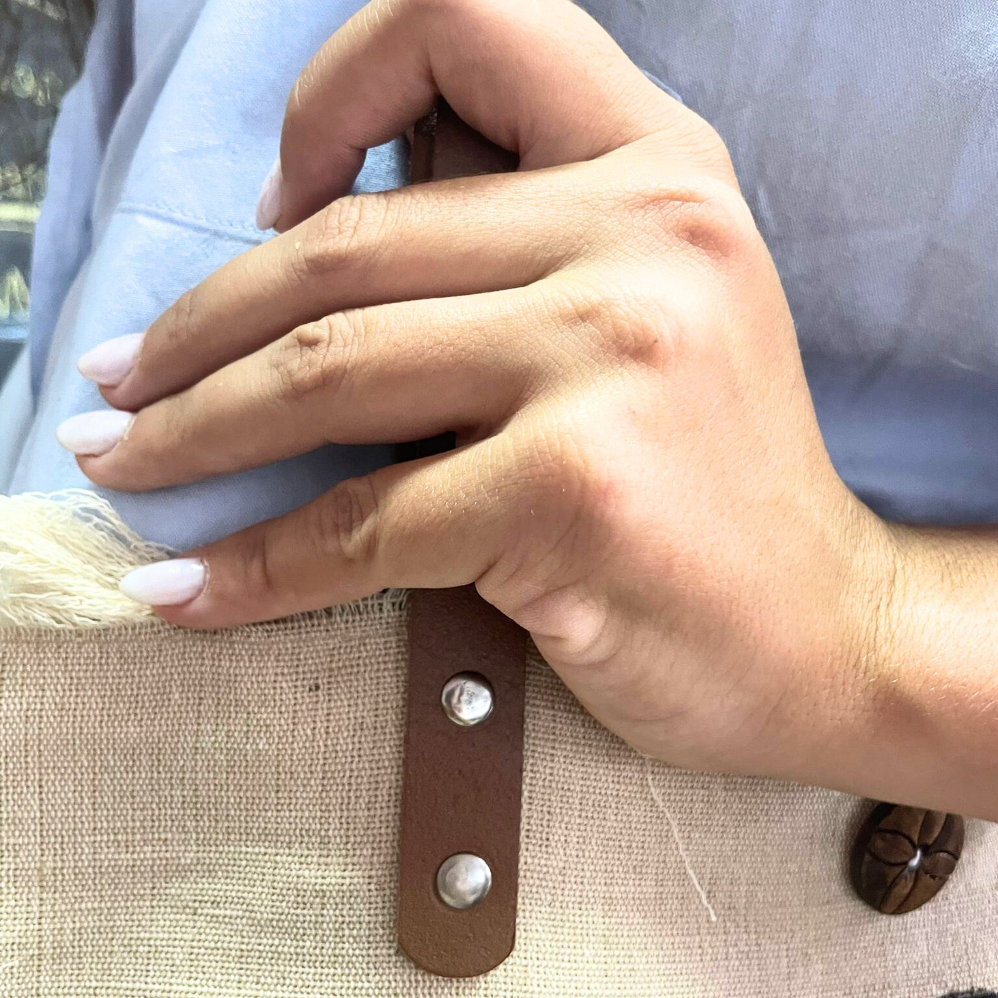 Natural Tote Bag - Flower of Life - Image 3