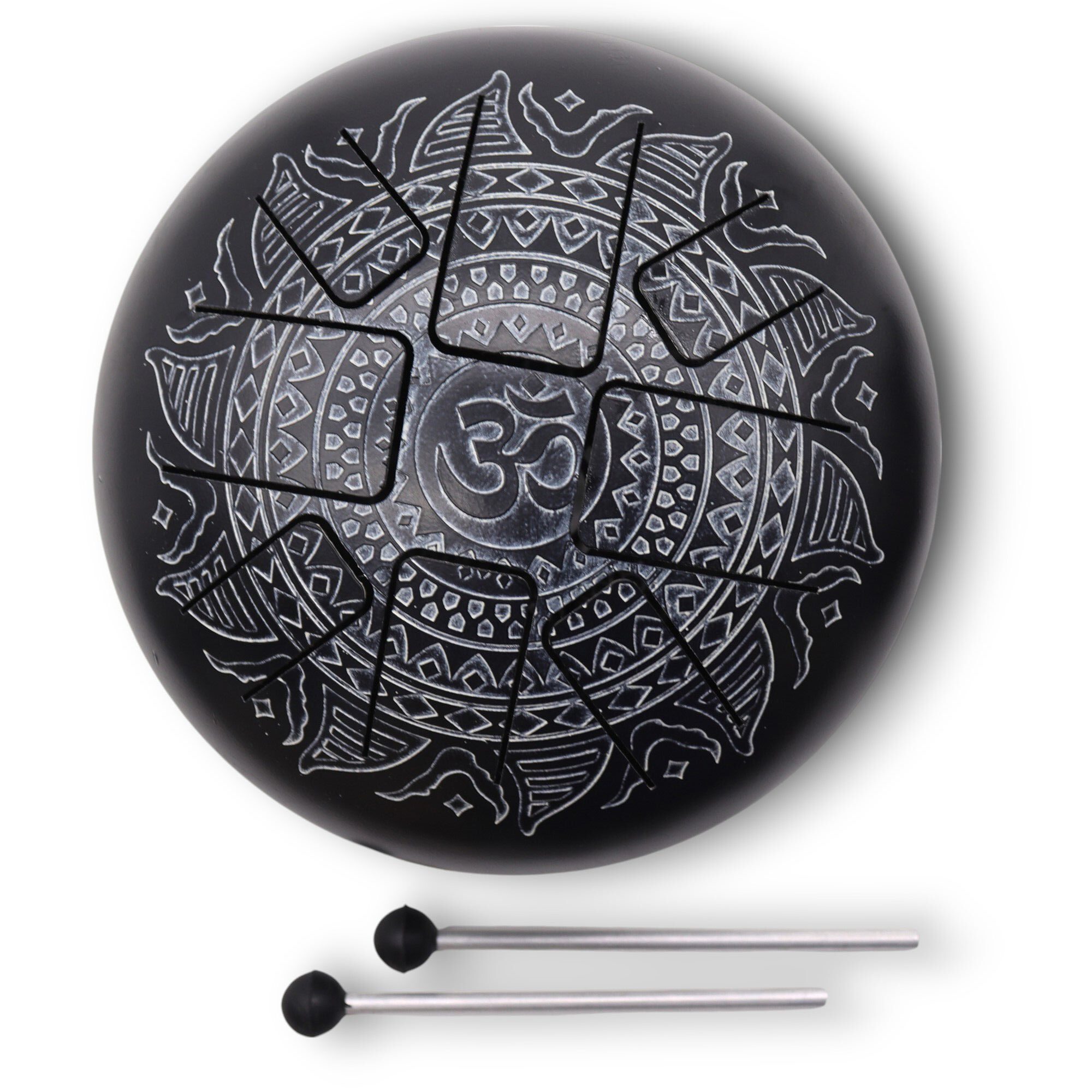 Med HAPI Drum | Om Mandala Engraved - 22x15cm