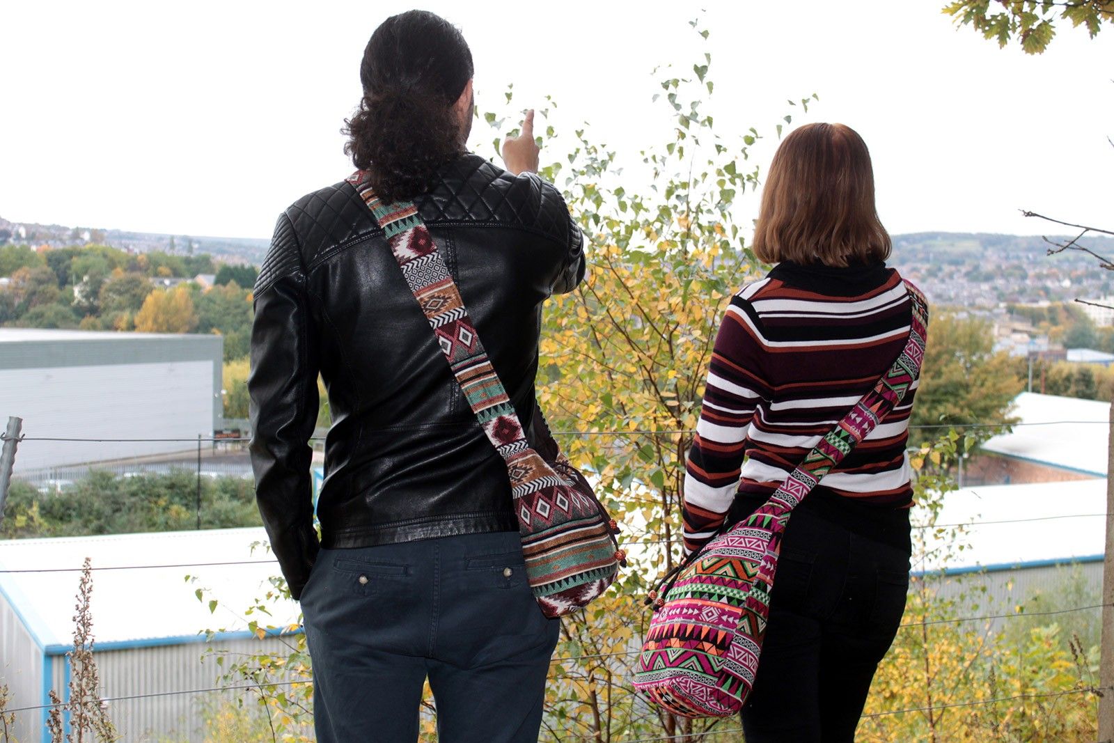 Jacquard Bag - Pink Sling Bag - Image 2