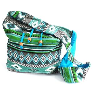 Jacquard Bag - Teal Sling Bag