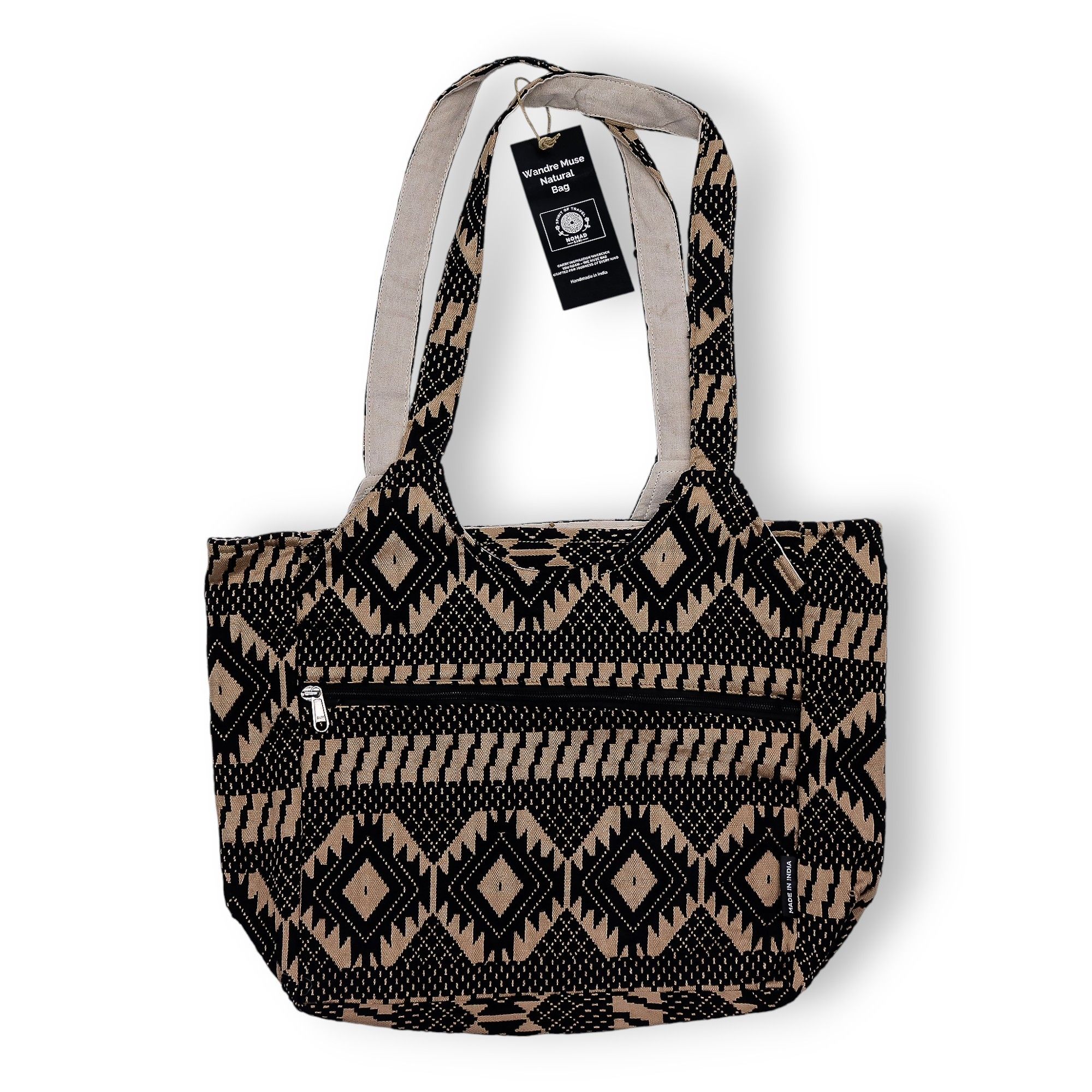 Nomad Sari Jacquard Natural Wander Muse Bag