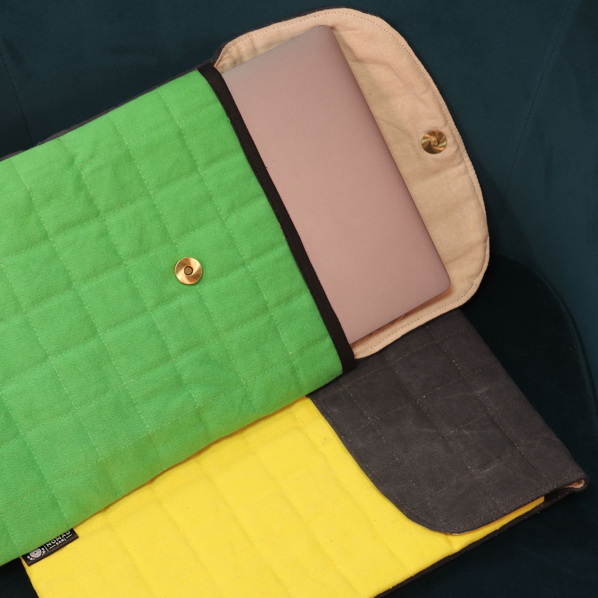Laptop Padded Pouch - Green - Image 2