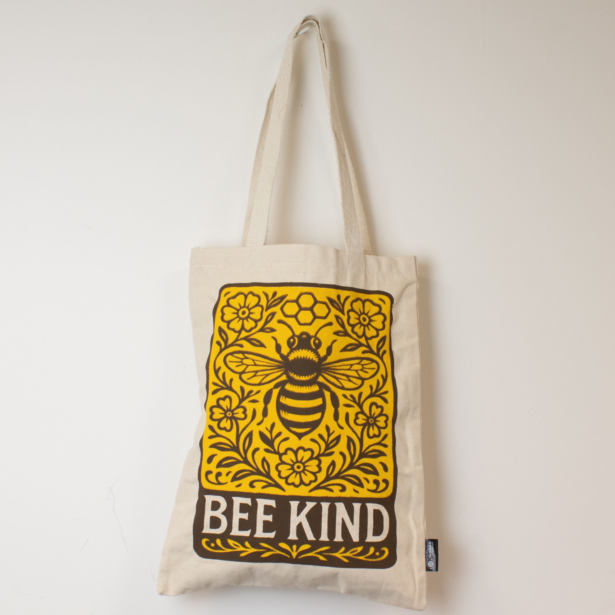 Natural Shopping Bag - Bee Kind Design - Image 7