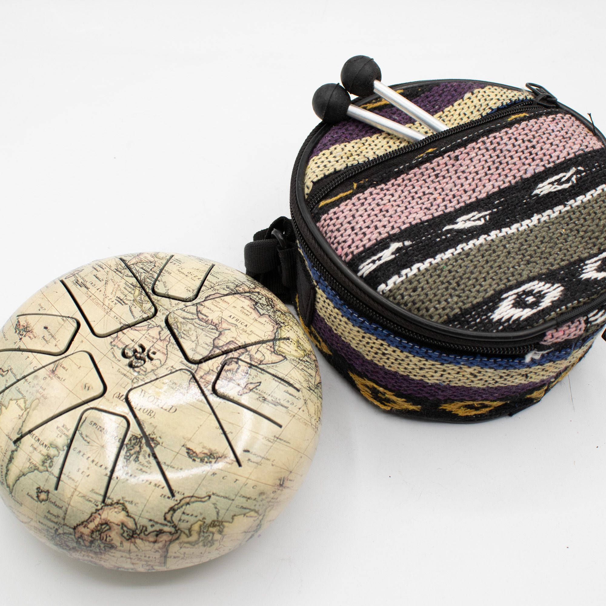 Steel Tongue Hapi Drum - Atlas Design Medium 14x7cm