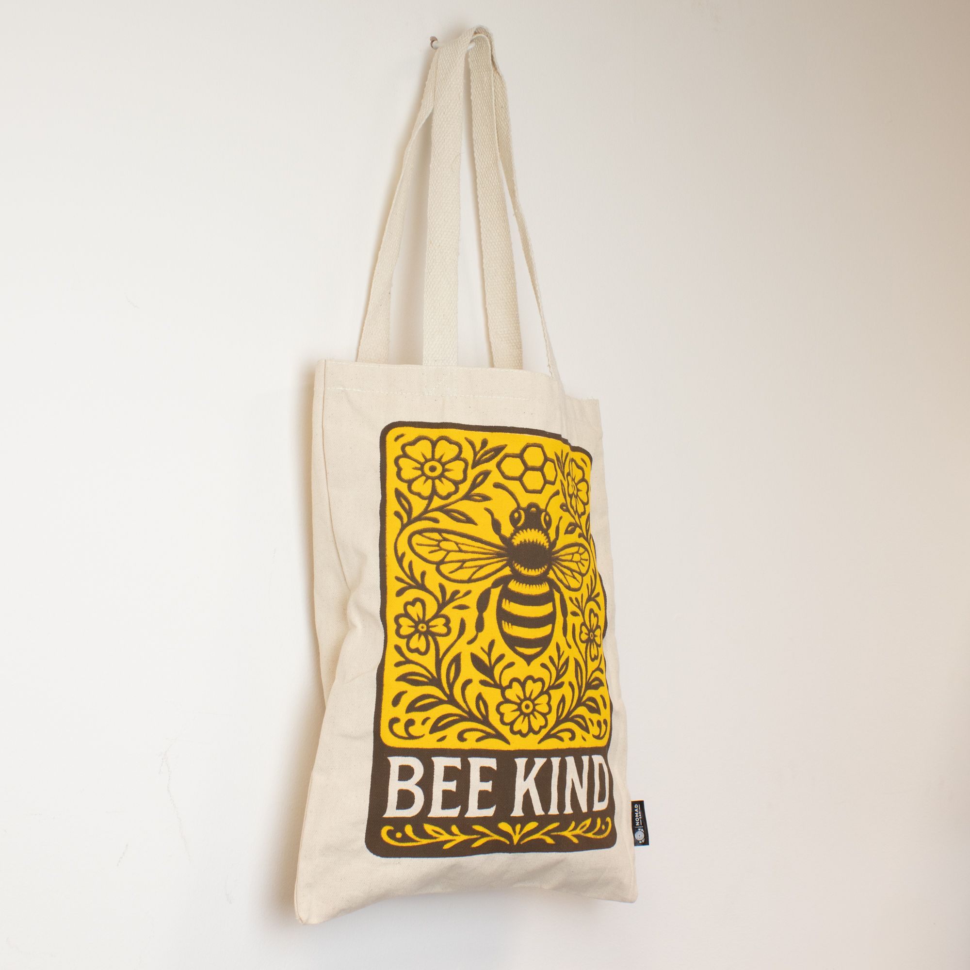 Natural Shopping Bag - Bee Kind Design - Image 4