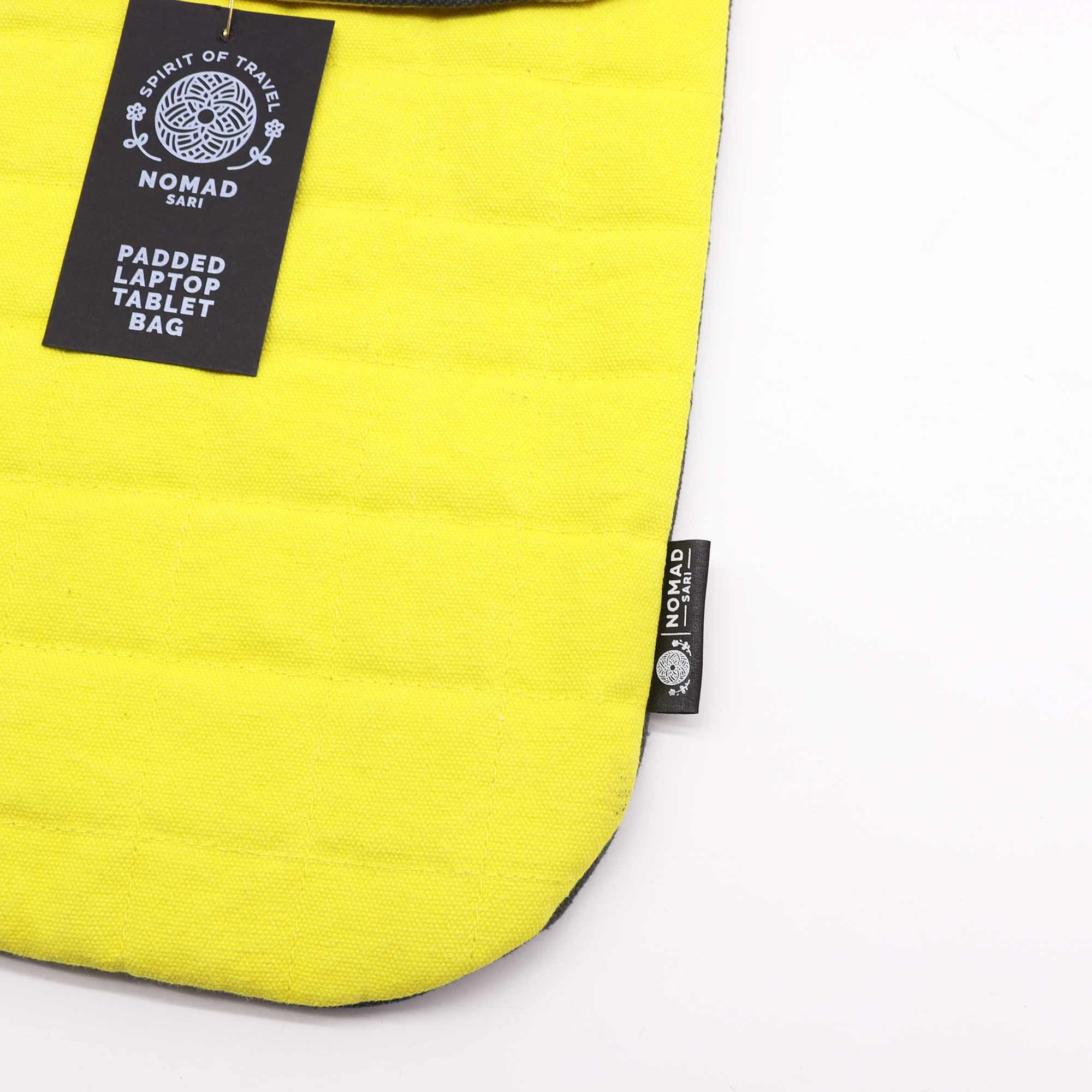 Laptop Padded Sleeve - Yellow 13 inch - Image 2