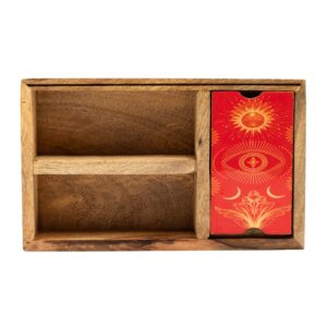 Tarot Box with Card Holder - 3 sections