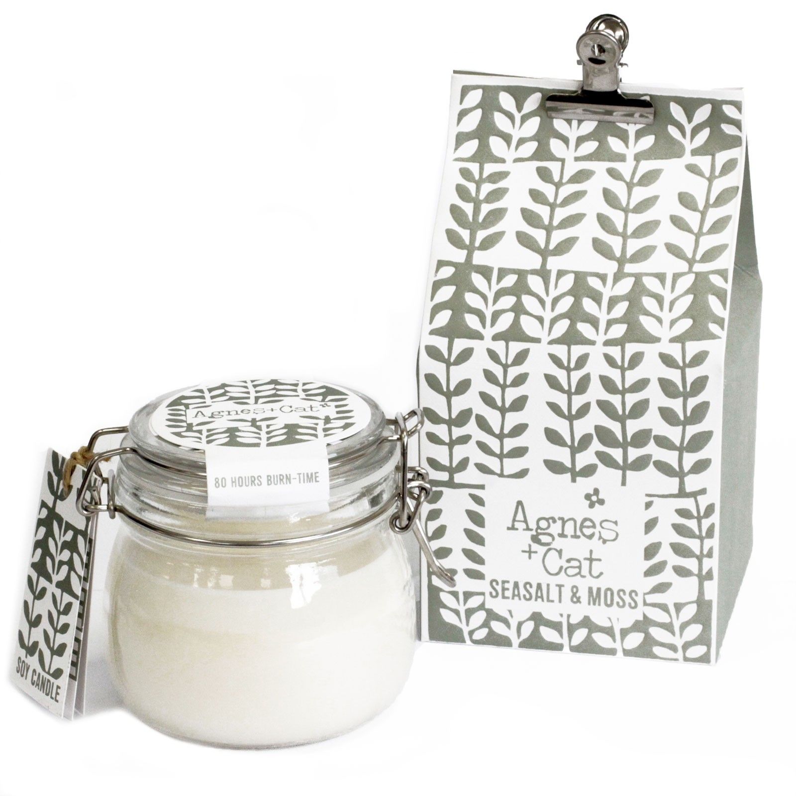 Kilner Jar Candle - Seasalt and Moss by Agnes + Cat