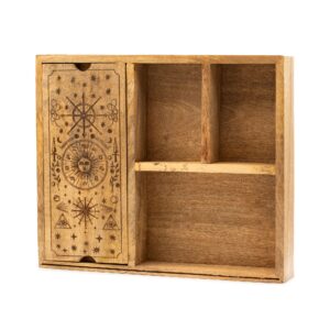 Tarot Box with Card Holder - 4 sections